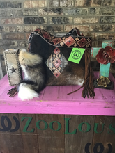 Load image into Gallery viewer, LARGE GYPSY TRAVEL BAG brown cowhide
